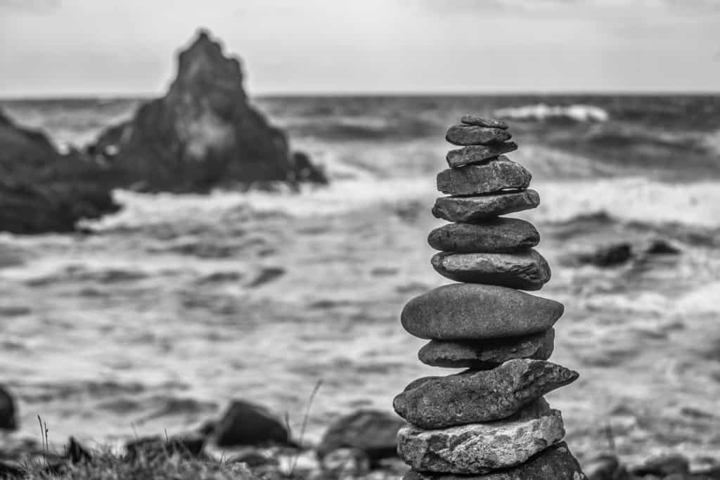 Stacked Stone on the Coast